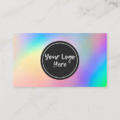 Merci Holographique à la mode Carte de visite (Dos)