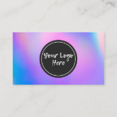 Merci Holographique à la mode Carte de visite (Dos)