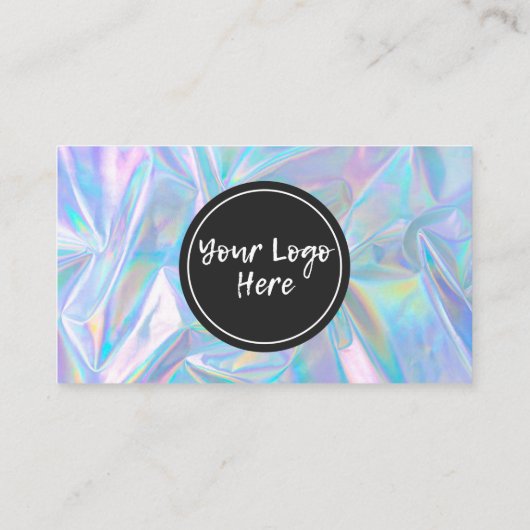 Merci Holographique à la mode Carte de visite (Dos)