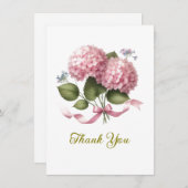 Merci Hydrangea Rose Jour de Mariage (Devant / Derrière)