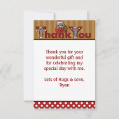 Merci idiot 3,5" de SINGE de CHAUSSETTE x5" (style (Devant)