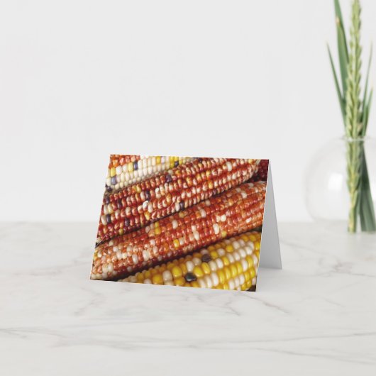 Merci indien de maïs Carte pour notes (Devant)
