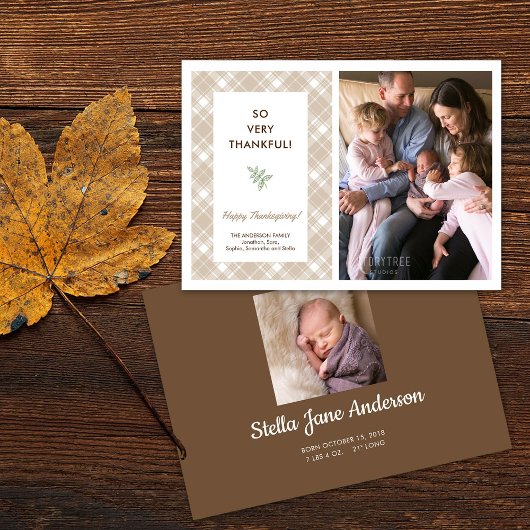 Merci infiniment | Faire-part de naissance Thanksg