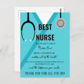 Merci infirmière et carte de médecin (Devant / Derrière)