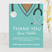 Merci infirmière et carte de médecin (Fleur jaune)