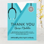 Merci infirmière et carte de médecin (Fleur jaune)