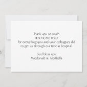 Merci Infirmières NHS Héros de la santé PINK (Dos)