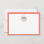 MERCI INSERT moderne biro entreprise orange (Dos)