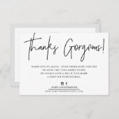 MERCI INSERT moderne décontracté biro affaires noi (Devant / Derrière)