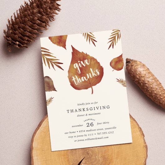 Merci. | Invitation au dîner de Thanksgiving