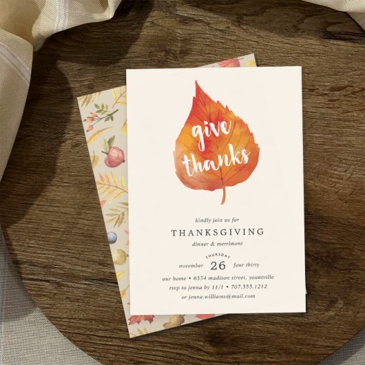 Merci. | Invitation au dîner de Thanksgiving
