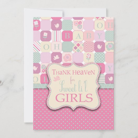 Merci Invitation de la Fille du Ciel (Devant)