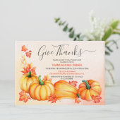 Merci| Invitation pour le dîner de Thanksgiving (Debout devant)