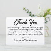 Merci_Invités Mariages kraft Merci Cartes (Debout devant)