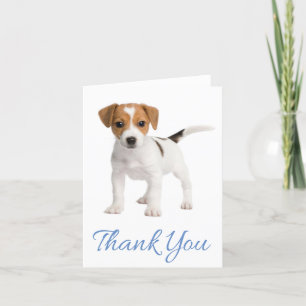 Merci Jack Russell Terrier Puppy Chien Note Card