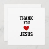 Merci Jésus | Coeur de foi chrétienne moderne (Devant / Derrière)