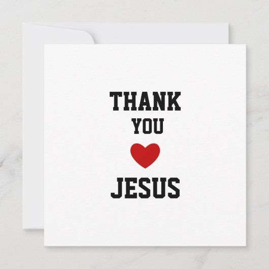 Merci Jésus | Coeur de foi chrétienne moderne (Devant)