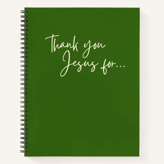 merci Jésus pour... gratitude journal carnet (Devant)