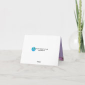 Merci Joli Fleurs Violet Gras Texte (Dos)