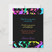 Merci Joli Neon Vert rose rouge Turquoise (Dos)