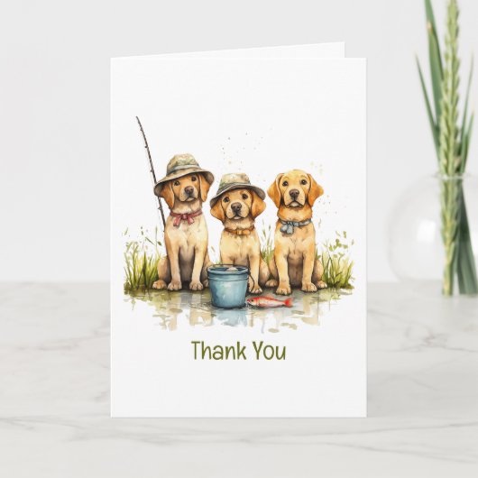 Merci Labrador Retriever Dogs Pêche (Devant)