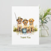 Merci Labrador Retriever Dogs Pêche (Debout devant)