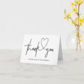 Merci Lecture À Notre Carte Coeur Mariage (Fleur jaune)