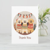 Merci les chiens Labrador Retriever de Noël (Debout devant)