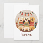Merci les chiens Labrador Retriever de Noël (Devant / Derrière)