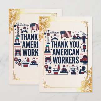 Merci les travailleurs américains Fête du Travail