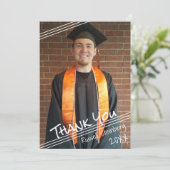 Merci Lettré à la main | Une photo (Debout devant)