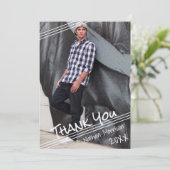 Merci Lettré à la main | Une photo (Debout devant)