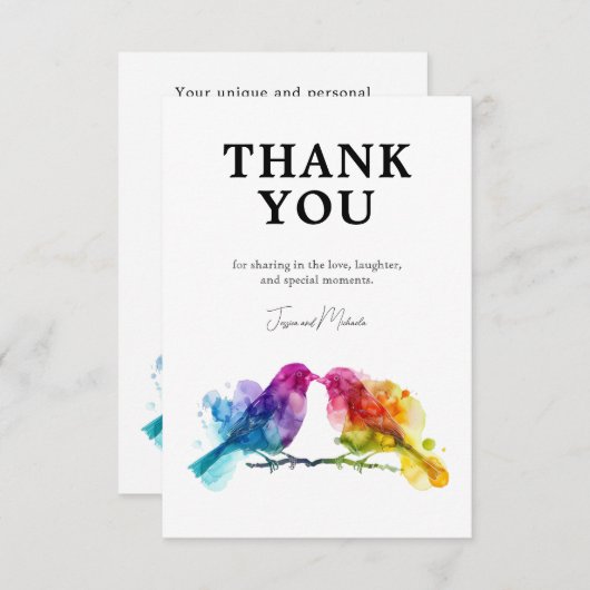 🌈 Merci LGBTQ+ Aigle arc-en-ciel (Devant / Derrière)