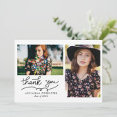 Merci licencié simple moderne deux photos (Debout devant)