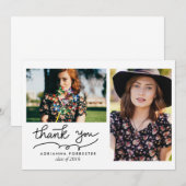 Merci licencié simple moderne deux photos (Devant / Derrière)