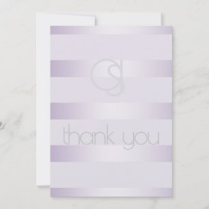 Merci - Lilac Shimmer Stripes Monogramme