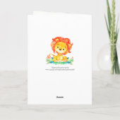 Merci Lion aquarelle (Dos)