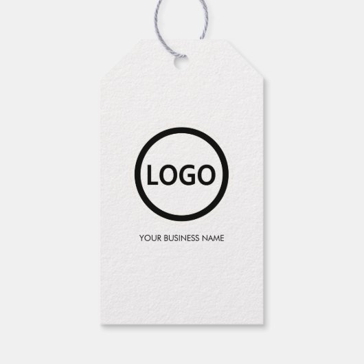 Merci Logo Entreprise Étiquette Simple Moderne (Dos)