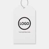 Merci Logo Étiquette Simple Moderne Entreprise (Dos)