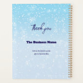 Merci & Logo & Texte personnaliser Planner (Dos)
