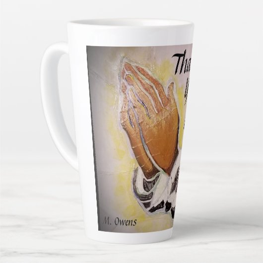 Merci Lord Latte Mug (Angle gauche)