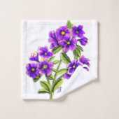 Merci Lord (Pansies violettes) (Gant de toilette)