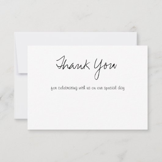 Merci Love Carte pour notes 3,5 pouces x 5 pouces  (Dos)