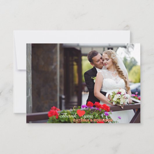 Merci Love Heart Mariage (Dos)