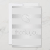 Merci - Lumineuses rayures argentées Monogramme (Devant)