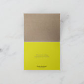 Merci lunatique d'obtention du diplôme : Jaune (Intérieur)