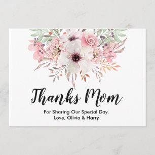 Merci Maman Country Floral Carte de remerciement
