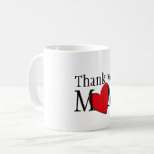 Merci Maman Customisée Mug café (Devant gauche)
