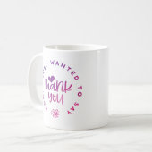 Merci Maman Purple Pink Coffee Mug (Devant gauche)