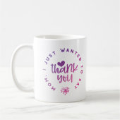 Merci Maman Purple Pink Coffee Mug (Gauche)